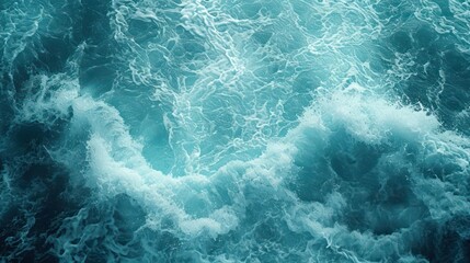 Abstract water ocean wave, blue, aqua, teal texture