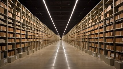 A vast collection of documents, meticulously stored and waiting for their stories to be revealed