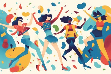 illustration of dancers