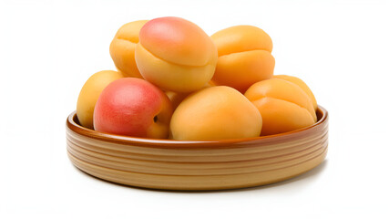 basket with apricots