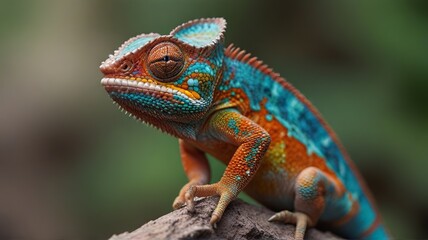 chameleon on a branch