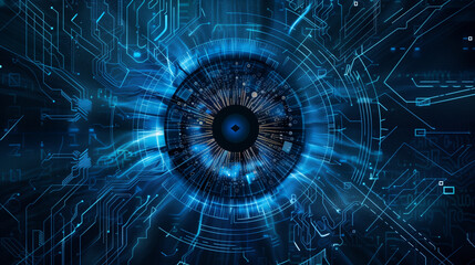 Obraz premium Business competition and finance digital security concept
