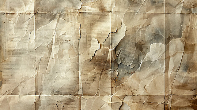 the entire image is a sheet of weathered parchment in muted sepia tones. in the style of paper, newspaper, collage impressionist, expressionist imagery, mixed materials, torn edges, layered and atmosp