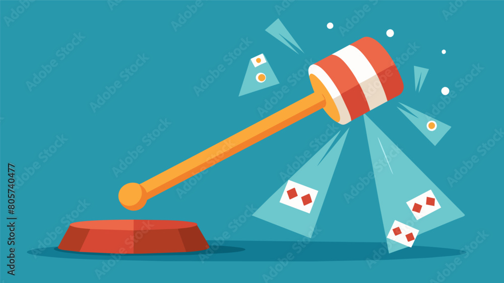 Aufkleber in the whacatruth game players must use a mallet to hit a randomly appearing fact before it disappea