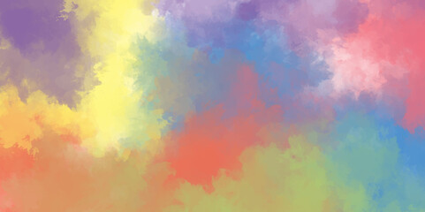 Abstract colorful watercolor background. Brush stroked painting. watercolor digital art painting. Artwork background.