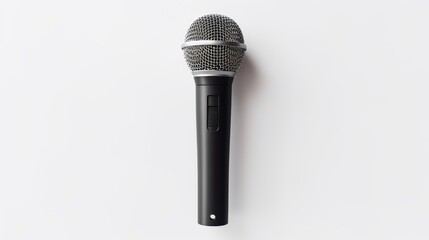 professional microphone on white background