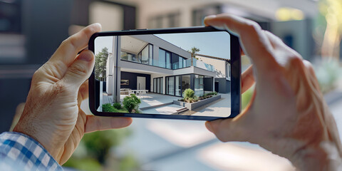 Digital Home Design: Visualizing Modern Living Spaces with Smartphones" / "Virtual Real Estate Tours: Exploring Future Homes through Technology"