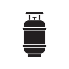Gas Cylinder vector icon.  gas tank simple flat trendy style illustration for web and app..eps