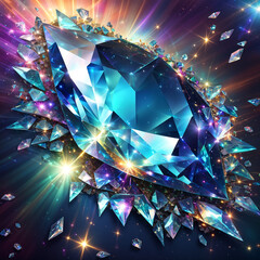 abstract background with diamonds