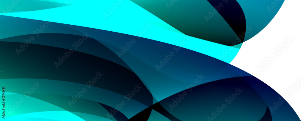 Poster a closeup of a liquidlike azure and electric blue swirl with hints of magenta on a white background,