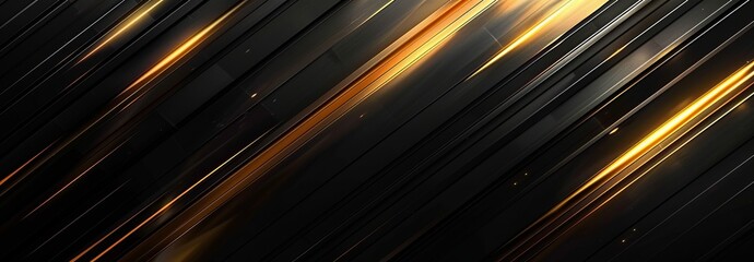 Black background with golden diagonal lines