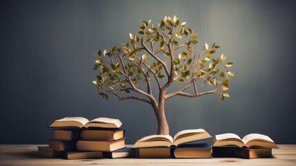 Books and tree of knowledge