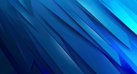 Obraz premium Abstract blue background featuring sharp lines and angles, perfect for conveying a sense of energy and movement
