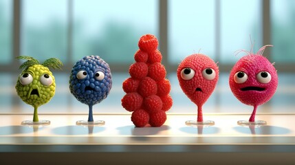 Whimsical Fruit Creatures with Googly Eyes