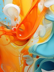 vibrant abstract fluid art background