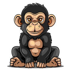 Obraz premium Animal character of monkey
