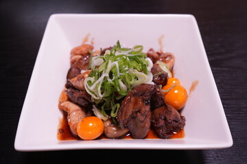 Japanese Food, Kofu Chicken Motsuni - 日本料理 山梨 名物 鳥もつ煮