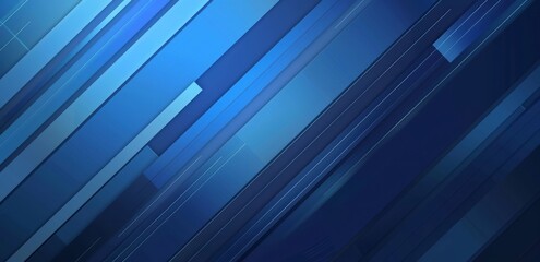 Blue backdrop with diagonal lines, creating a visually appealing abstract design for technology and business projects
