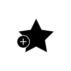 plus star icon. vector Signs and symbols flat illustration on white background..eps