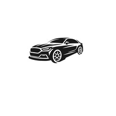 Car logo vector silhouette isolated on white background