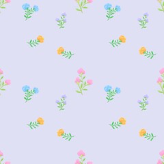 seamless pattern with flowers