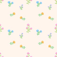 seamless pattern with flowers