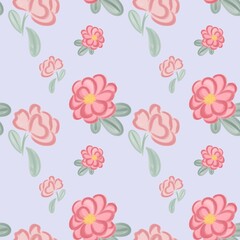 seamless pattern with flowers