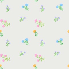seamless pattern with flowers
