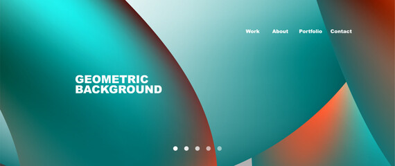 A geometric background featuring a gradient of electric blue and aqua, inspired by automotive design. The colors represent headlights, vehicle doors, and bumpers on a motor vehicle