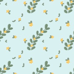 Fototapeta premium seamless pattern with flowers