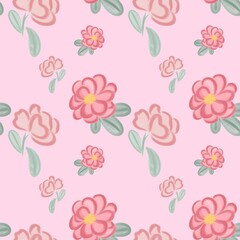 seamless pattern with flowers
