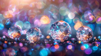 Multiple diamonds in various sizes and shapes are arranged neatly on a table surface