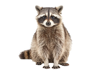 A Full Body Raccoon with a Transparent Background PNG