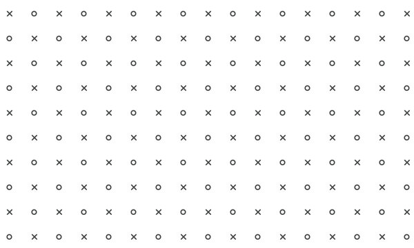 Tic tac toe pattern seamless. Vector repeatable  