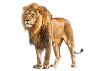A Full Body Lion with a Transparent Background PNG