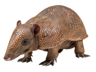 A Full Body Armadillo with a Transparent Background PNG