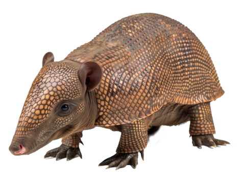 A Full Body Armadillo with a Transparent Background PNG