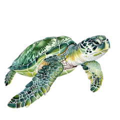 Fototapeta premium turtle isolated on white