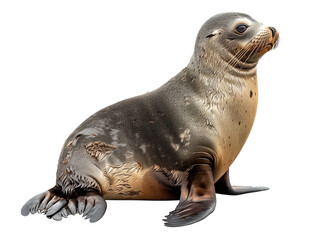 Naklejka premium A Full Body Seal with a Transparent Background PNG