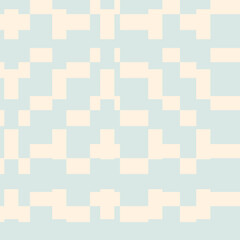 Pastels Geometric Squares Seamless Pattern Design