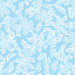 Fototapeta premium Pastels Botanical Floral Seamless Pattern Design