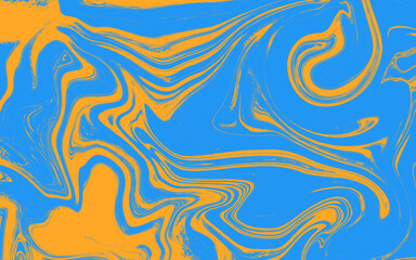 Psychedelic swirl seamless pattern. 60s, 70s style liquid groovy background.