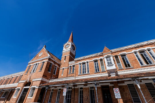 Antique train station that now is a cultural space (Estacao Cultura) in Campinas city, Sao Paulo state, Brazil
