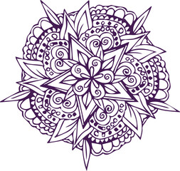 Beautiful mandala art, vector mandala design