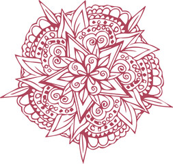 Beautiful mandala art, vector mandala design