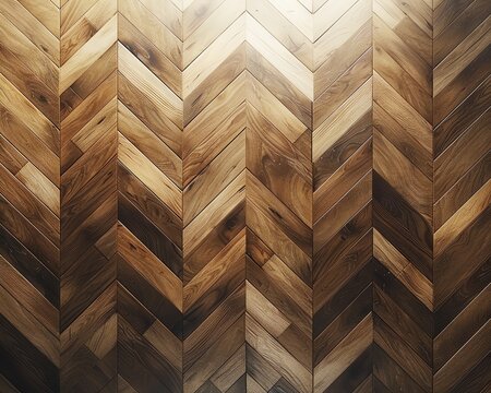 Generate a seamless, high-resolution wood parquet texture with a herringbone pattern