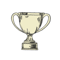 transparent football trophy sketch PNG