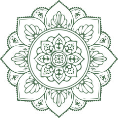 Beautiful mandala art, vector mandala design