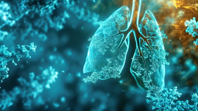 Bronchiectasis a long term condition where the airways of the lungs become widened, leading to a build up of excess mucus that can make the lungs more vulnerable to infection