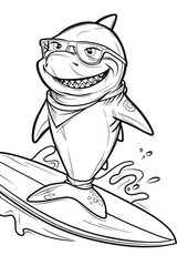 Shark coloring page | Printable Coloring Pages